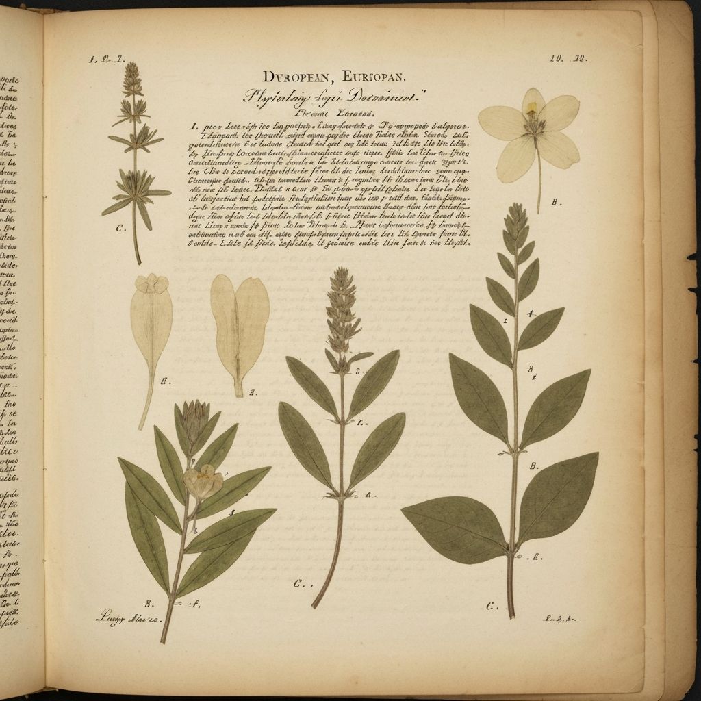 Historical botanical manuscript